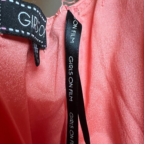 XS Coral Balletcore Nutcracker Semibackless Structured Skater Dress,Padded Chest - Picture 5 of 5